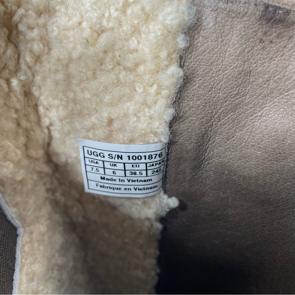 UGG Cydnee Brown Suede Leather Tall Riding Boots size 8.5 - Picture 14 of 16